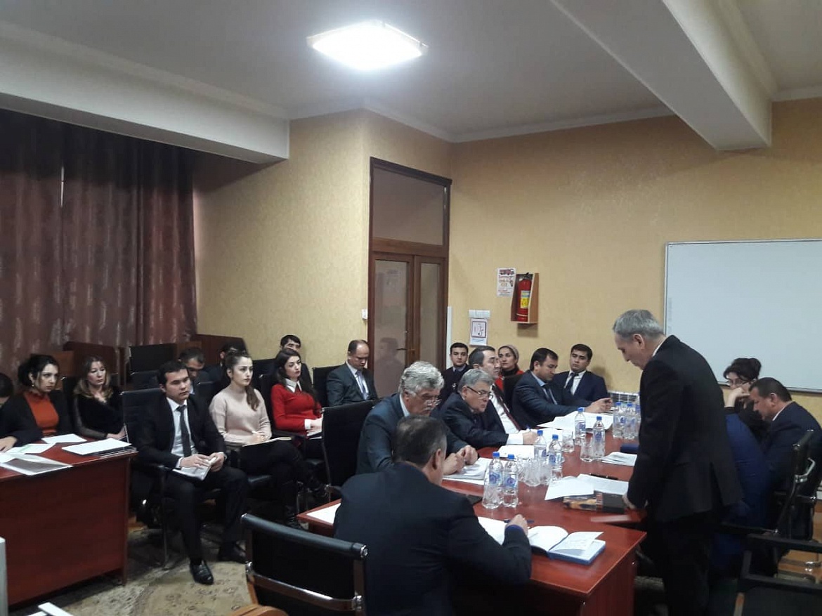 Meeting on the results of the Agency's activities on public procurement of goods, works and services under the Government of the Republic of Tajikistan for 2018.